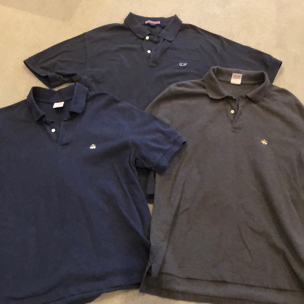 Men’s polos medium/large brooks brothers